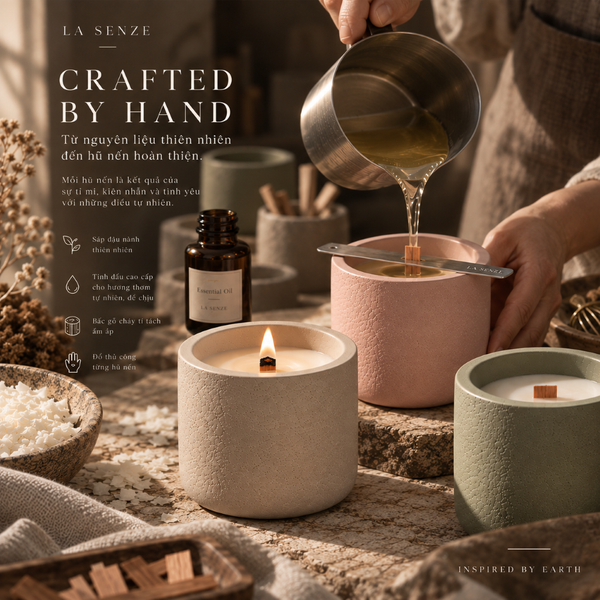  Nến Thơm Nghệ Thuật LA SENZE CRAFTED EARTH 