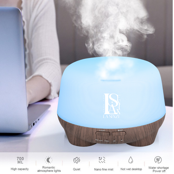  Máy Khuếch Tán Tinh Dầu LA SENZE Curve Aroma 500ml - Công Nghệ Ultrasonic 