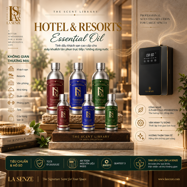  Tinh Dầu Khách Sạn 5 Sao 250ML (Máy Công Nghiệp) - LA SENZE Hotel & Resort Essential Oils 
