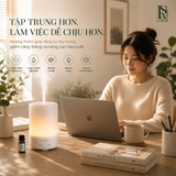 Máy Khuếch Tán Tinh Dầu Tower Diffuser Để Bàn Làm Việc Văn Phòng - 300ml 