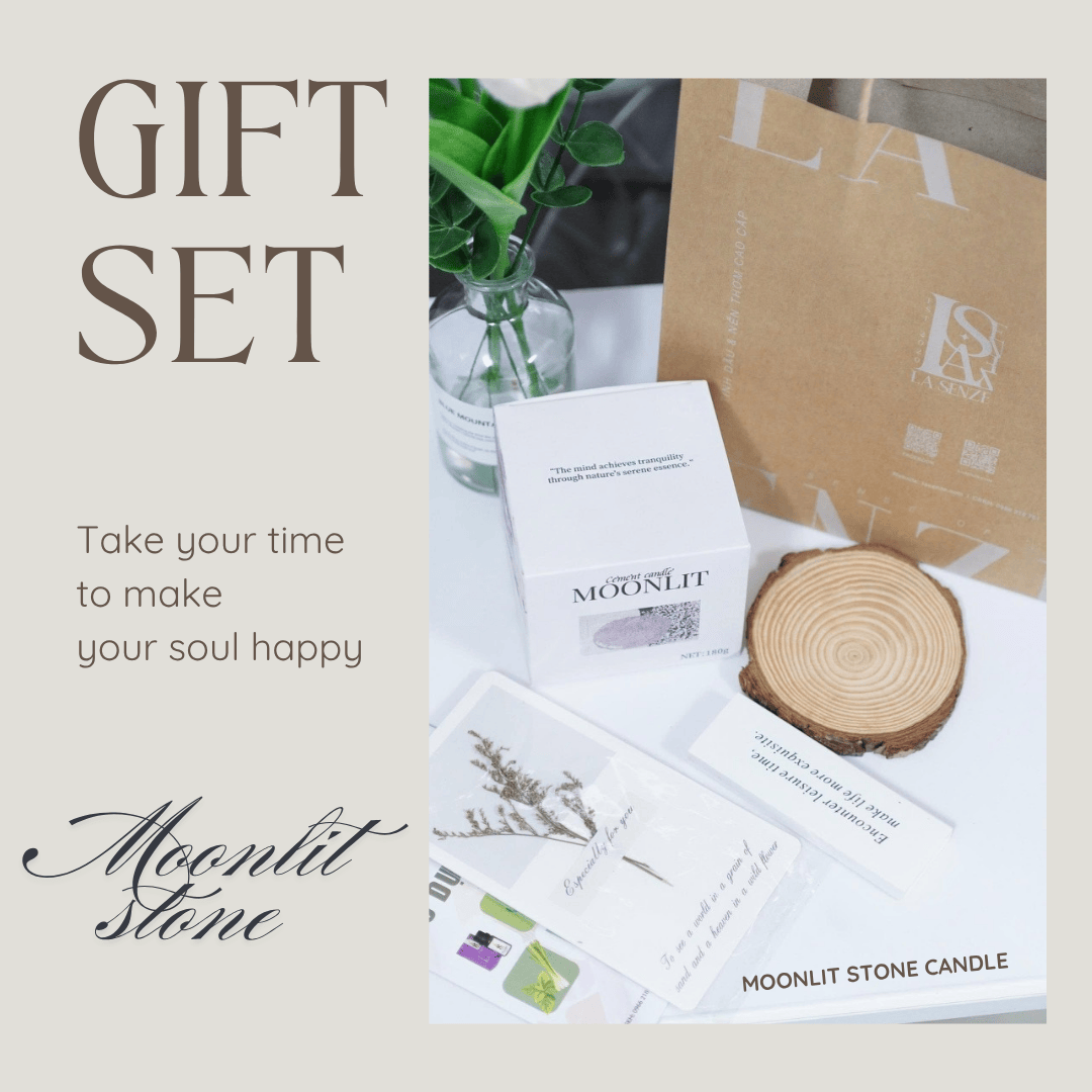  Nến Thơm Nghệ Thuật Moonlit Stone - ENGLISH PEAR & FREESIA 