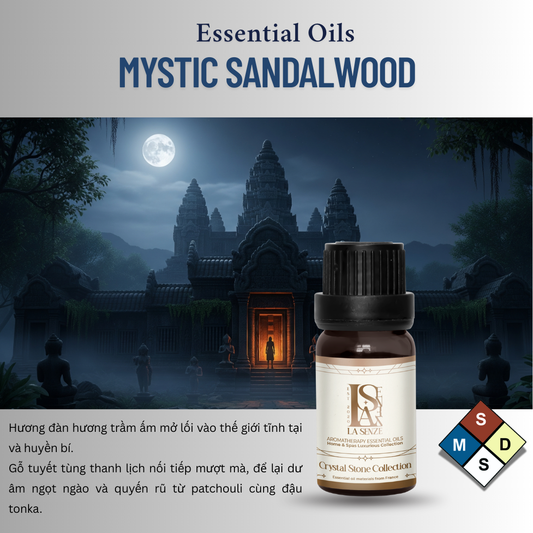  CRYSTAL STONE MOONLIT – Set Đá Phong Thủy Khuếch Tán Tinh Dầu LA SENZE 