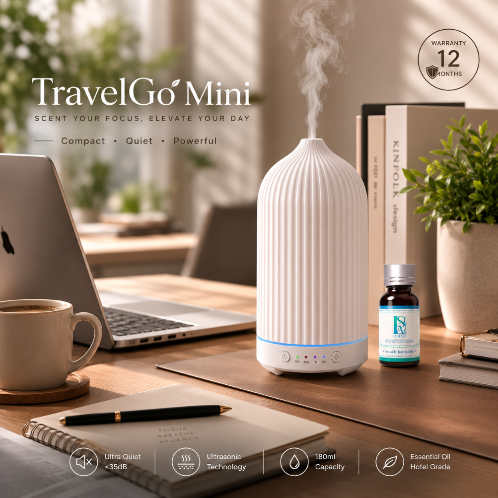  Máy Khuếch Tán Tinh Dầu Du Lịch Văn Phòng TravelGo Mini 180ml LA SENZE 