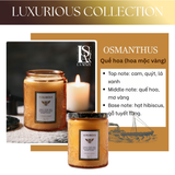  Nến Thơm Tinh Dầu LUXURIOUS COLLECTION - Hủ Pha Lê Vân Nổi Sang Trọng 