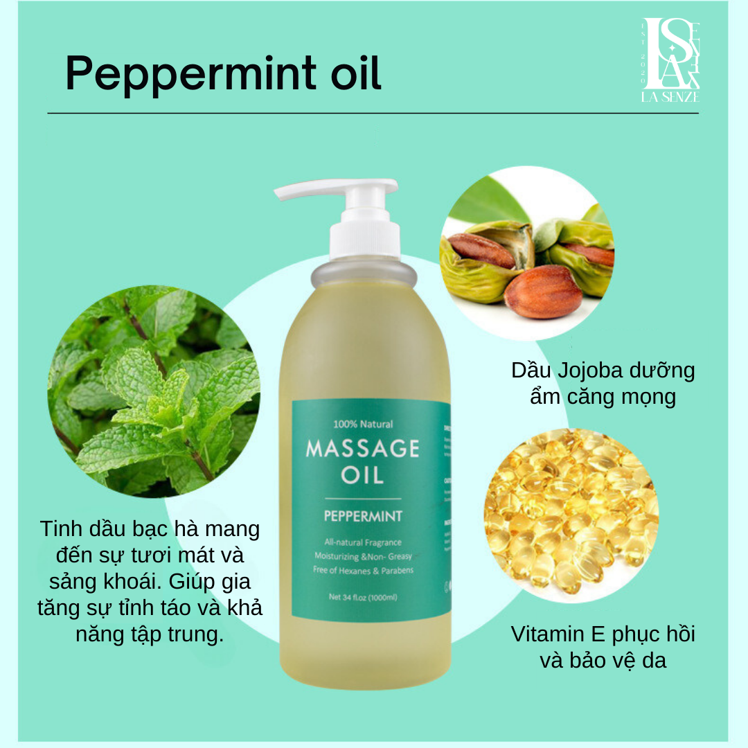  Dầu Massage Body Thiên Nhiên Dưỡng Ẩm LASENZE 100% Thiên Nhiên 