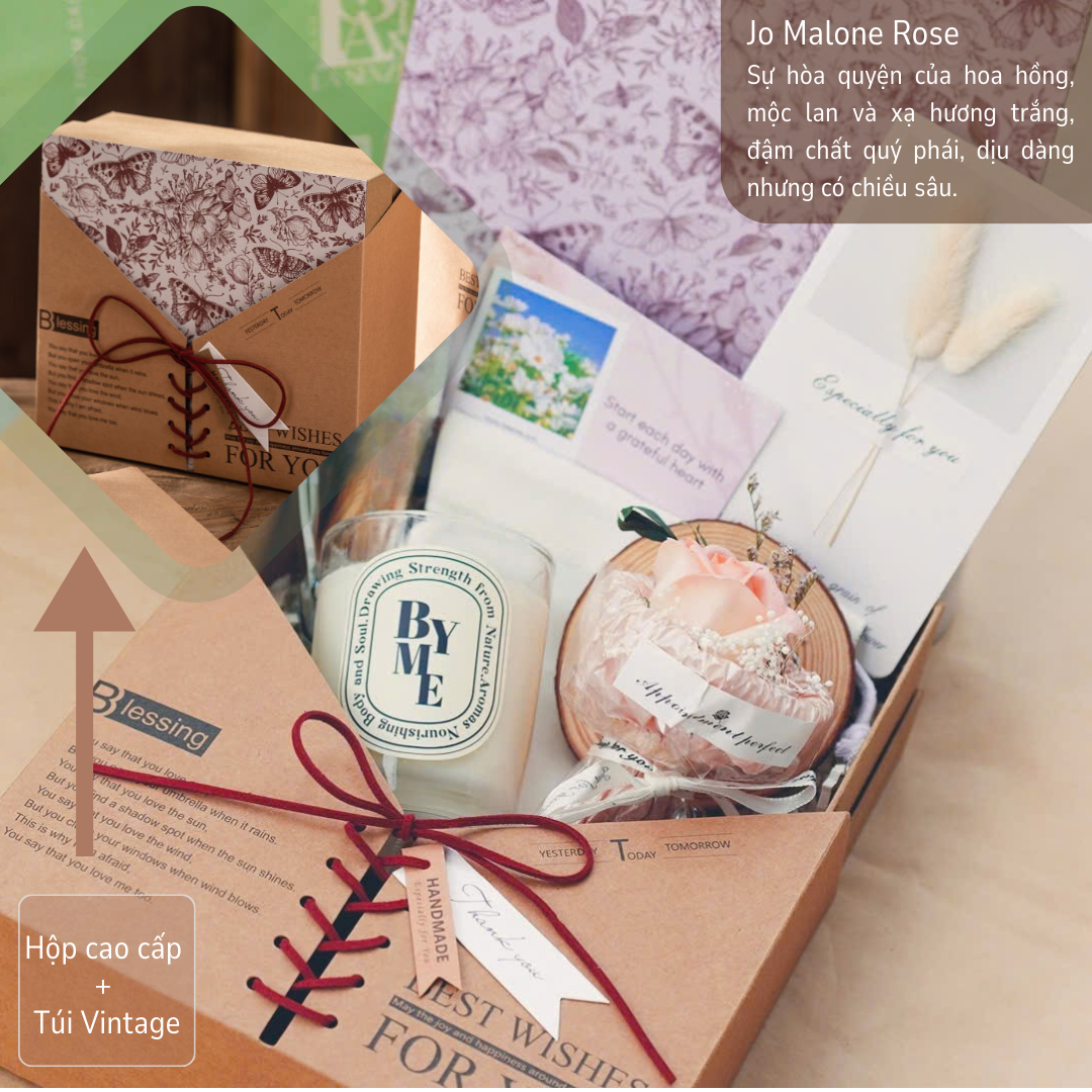  Set Quà Cưới Nến Thơm Thanh Lịch LA SENZE Happy Wedding 