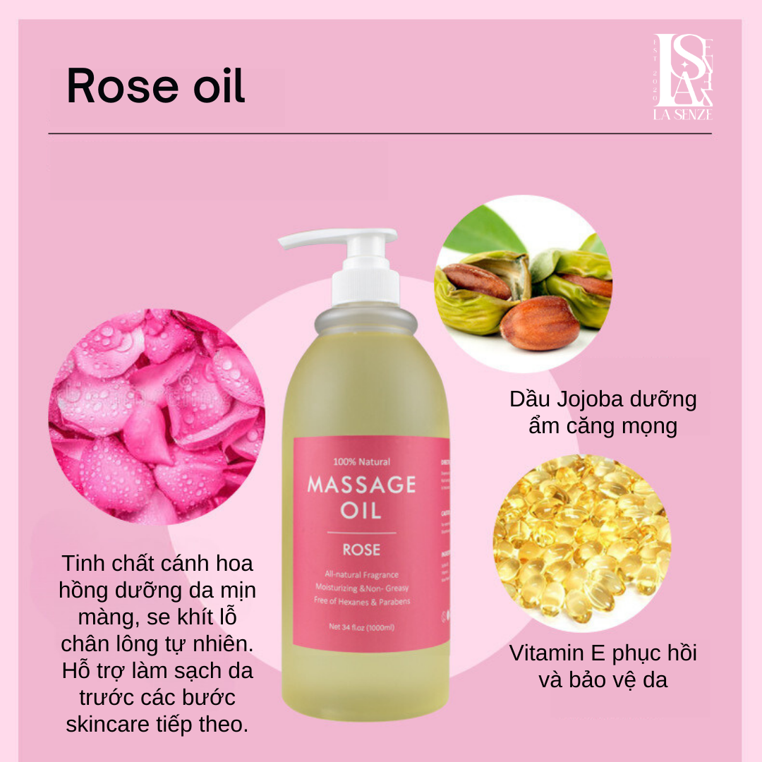  Dầu Massage Body Thiên Nhiên Dưỡng Ẩm LASENZE 100% Thiên Nhiên 