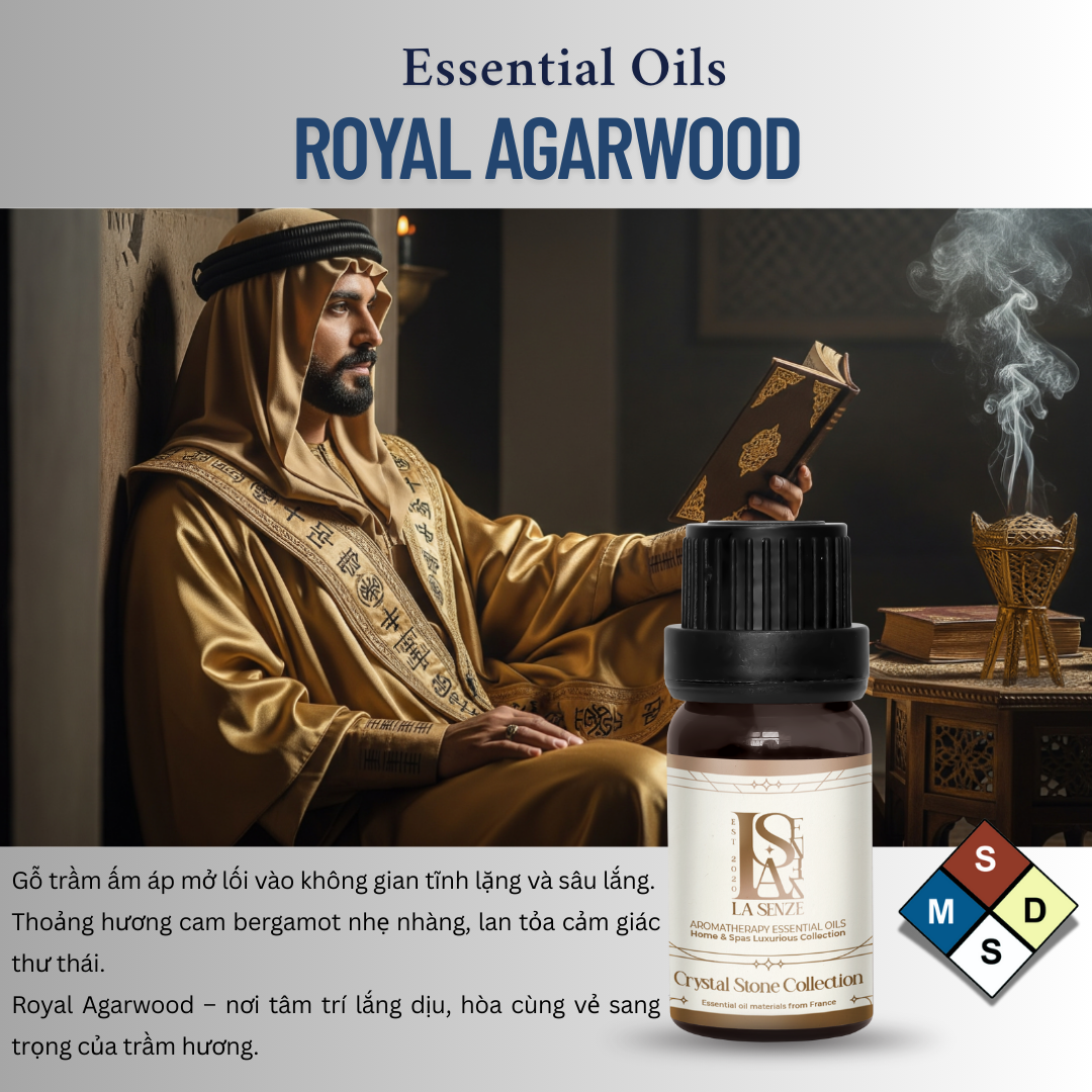  CRYSTAL STONE MOONLIT – Set Đá Phong Thủy Khuếch Tán Tinh Dầu LA SENZE 