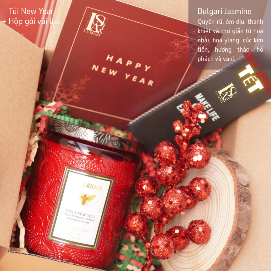  Set Nến Thơm Quà Tặng TẾT - LA SENZE Silk Blessings 