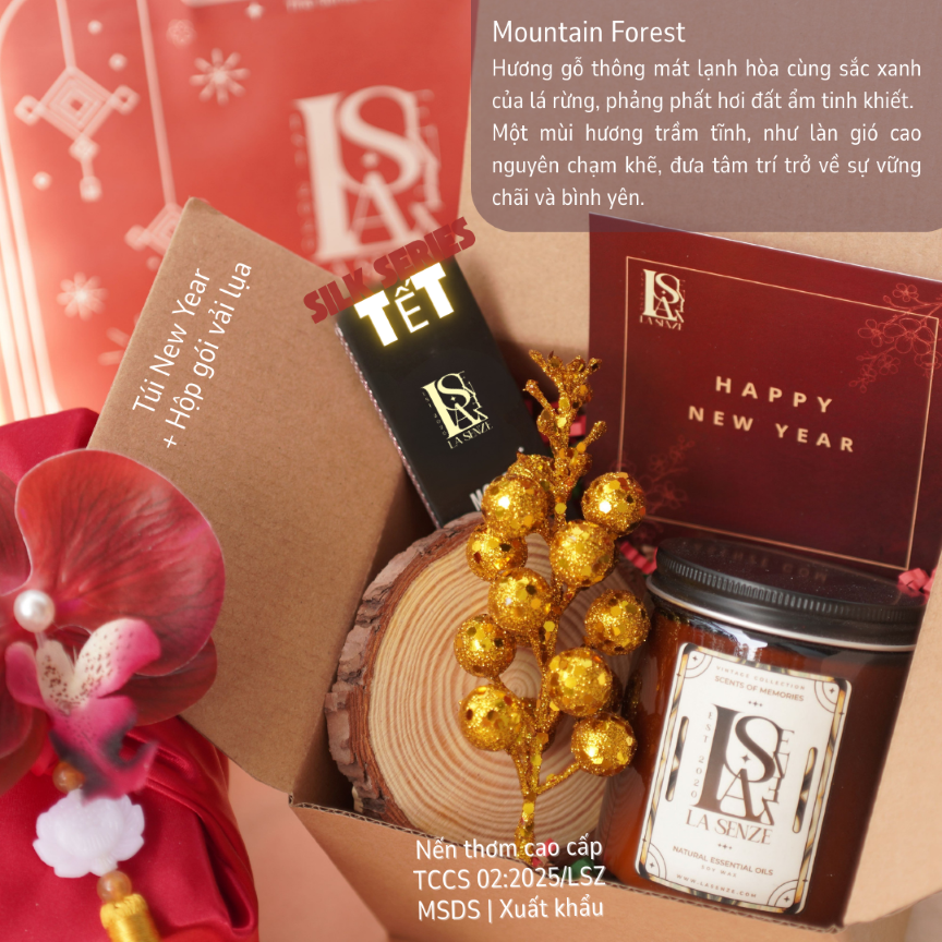  Set Nến Thơm Quà Tặng TẾT - LA SENZE Silk Blessings 