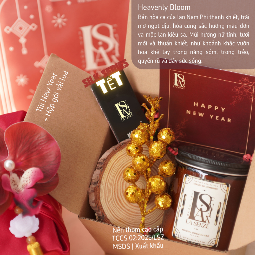  Set Nến Thơm Quà Tặng TẾT - LA SENZE Silk Blessings 