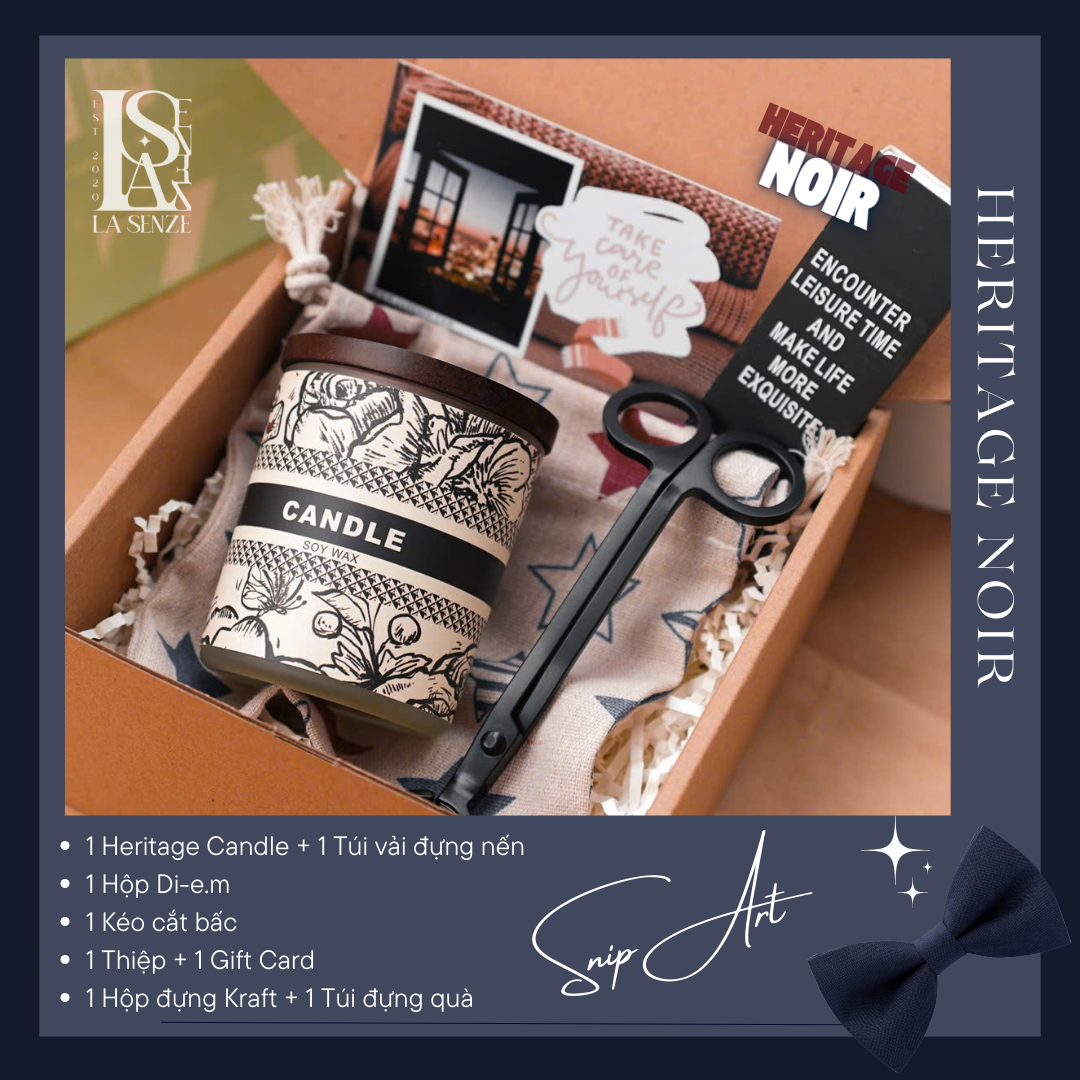  SNIP ART SERISES - Set Nến Thơm Quà Tặng Nghệ Thuật LA SENZE 