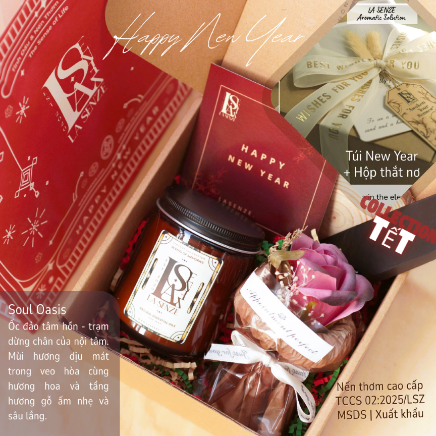  Set Nến Thơm Quà Tặng Happy TẾT - New Year Collection 