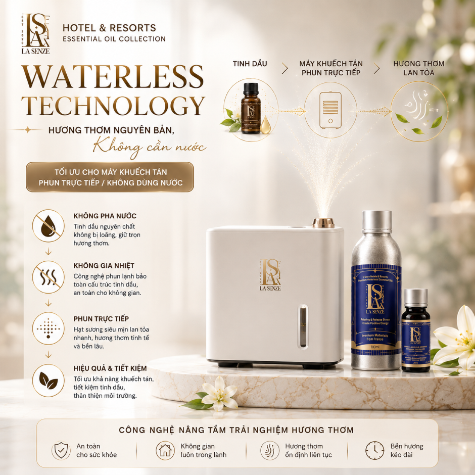  Tinh Dầu Khách Sạn 5 Sao 100ML - LA SENZE Hotel & Resort Essential Oils 