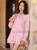  [TẶNG NÓN] Đầm hồng nơ cổ [TÂM x ND] 