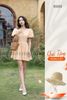 [TẶNG NÓN] Đầm caro vàng tay phồng [TÂM x ND]