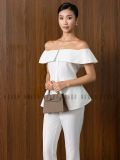  Set áo quần trắng bẹt vai 