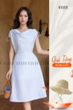 [TẶNG NÓN] Đầm caro xanh cổ đổ [TÂM x ND] 