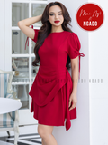  Đầm đỏ vạt xếp [MN x ND] 