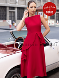  Đầm đỏ peplum [LM x ND] 