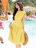  Đầm cổ thuyền dây rút vai [TÂM x ND] 