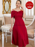  Đầm đỏ bẹt vai [LM x ND] 