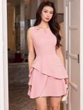  Đầm hồng phối tầng 