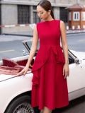  Đầm đỏ peplum [LM x ND] 