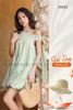  [TẶNG NÓN] Đầm bí caro xanh lệch vai [TÂM x ND] 