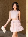  Set áo váy ren hồng [TÂM x ND] 