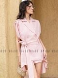  Set áo quần hồng vai xếp ly [TÂM x ND] 