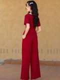  Set áo quần đỏ cổ viền trắng [TÂM x ND] 