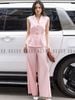  Set áo vest quần hồng bo eo [TÂM x ND] 