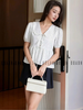 Set áo chấm bi tay phồng