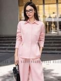  Set áo quần sơ mi hồng [TÂM x ND] 