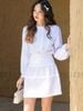  Set áo váy trắng phối ren [TÂM x ND] 