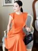  Đầm cam cánh tiên 