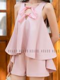  Set áo quần hồng buộc nơ [ TÂM x ND] 