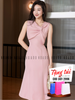  Đầm hồng nơ xếp 