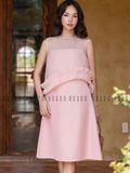  [TẶNG NÓN] Set đầm tơ nến phối bèo [TÂM x ND] 