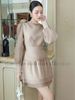  Đầm nude voan đính hoa 
