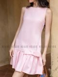  [TẶNG NÓN] Đầm hồng babydoll nơ tùng [TÂM x ND] 