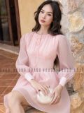  [TẶNG NÓN] Đầm hồng voan nhún ngực [TÂM x ND] 