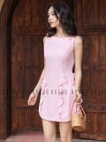  [TẶNG NÓN] Đầm hồng phối tua rua [TÂM x ND] 