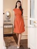  Đầm cam nhún eo [DIỄM x ND] 