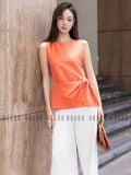  [TẶNG TÚI] Set áo cam tà bay quần suông [TÂM x ND] 