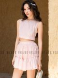  Set áo váy ren hồng [TÂM x ND] 