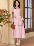  Đầm hồng phối hoa eo tùng xoè [TÂM x ND] 