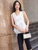  Set áo trắng nơ xoắn quần lửng [TÂM x ND] 