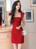  Đầm đỏ cổ đổ cúp ngực [GIANG x ND] 